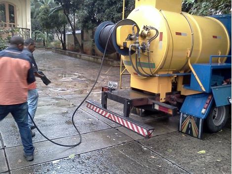Hidrojateamento na Vila Mafra