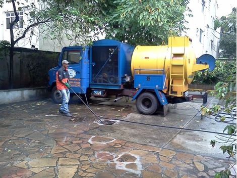 Hidrojateamento na Zona Sul